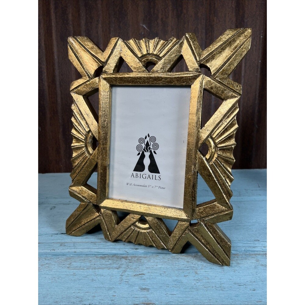 Abigails Ornate Gold Frame For 5x7 Photo Egyptian Style